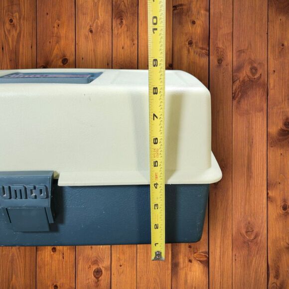 Vintage UMCO 1703 Guide’s Choice Tackle Box 3-Tray Hard Shell 16.5” Large Green - Picture 11 of 12